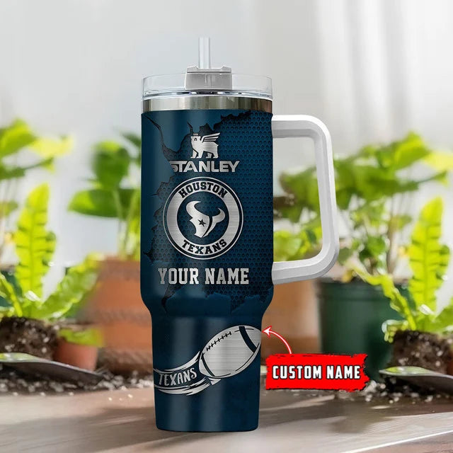 LIMITED EDITION - NEW CUSTOMIZED NFL15 HTT HOUSTON TEXANS TUMBLER CUP