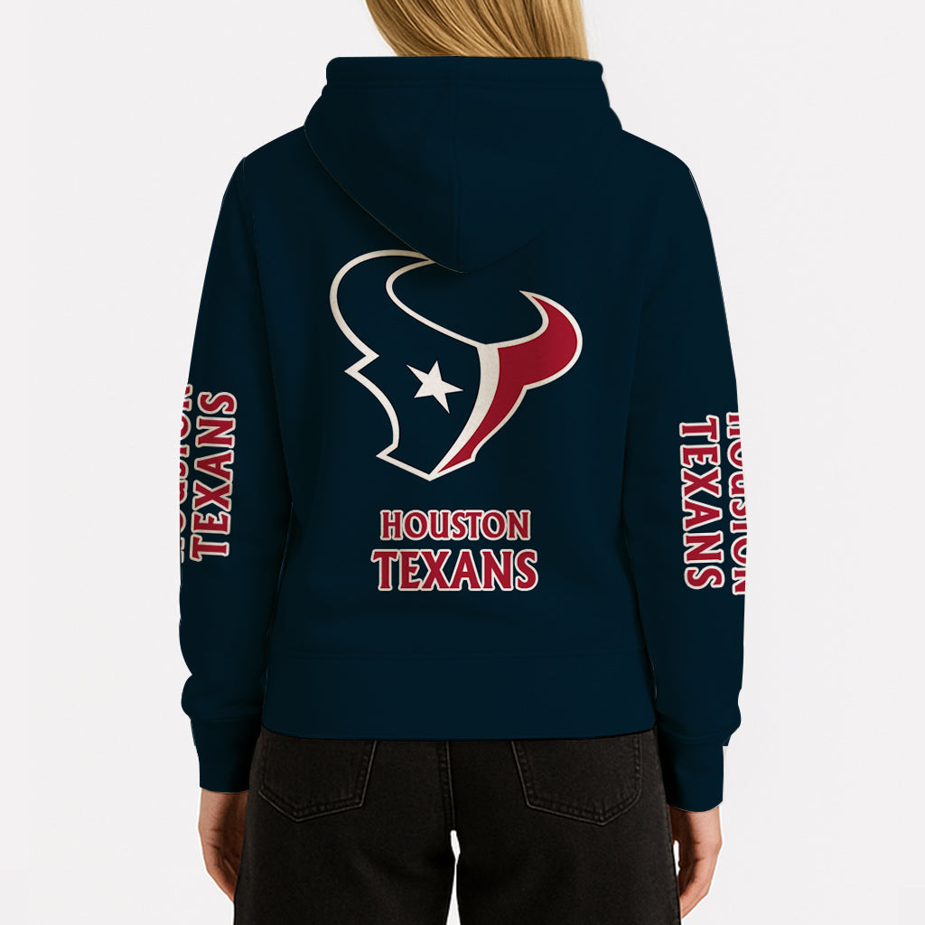 LIMITED EDITION - NEW CUSTOMIZED NFL15 HTT HOUSTON TEXANS UNISEX HOODIE