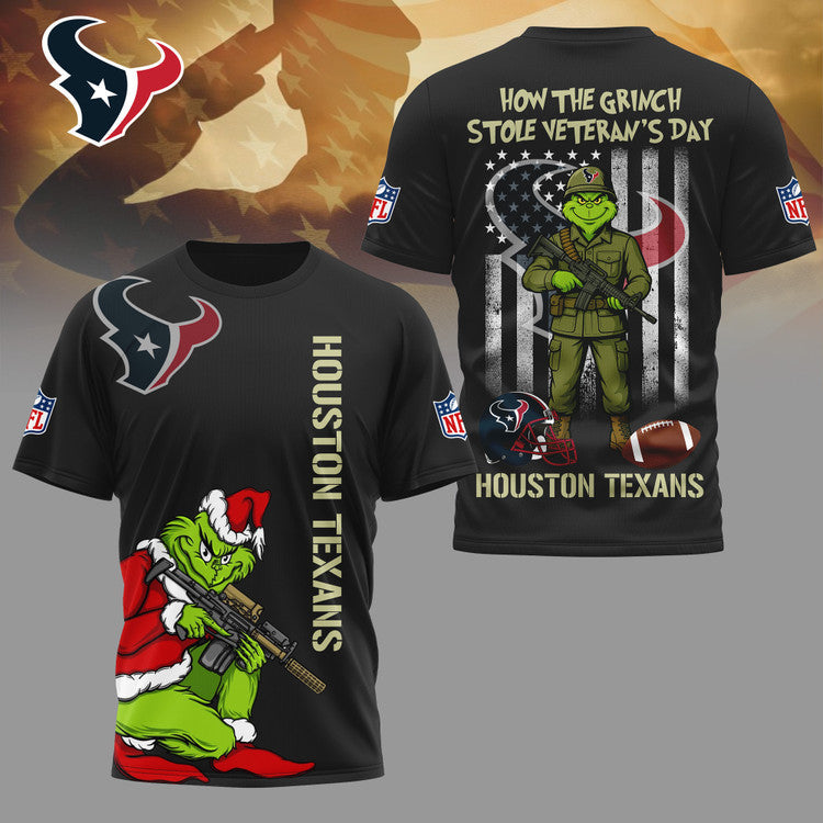 LIMITED EDITION - NEW CUSTOMIZED NFL15 HTT HOUSTON TEXANS 3D SHIRT