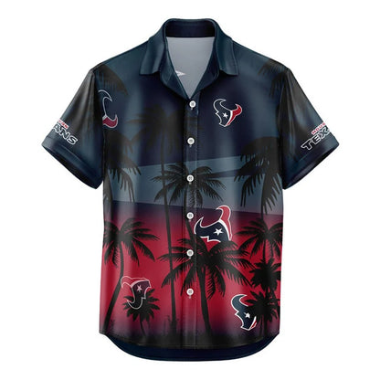 LIMITED EDITION - NEW CUSTOMIZED NFL15 HTT HOUSTON TEXANS UNISEX HAWAIIAN SHIRT & SHORTS SET