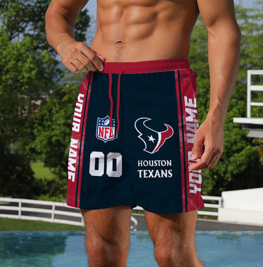 LIMITED EDITION - NEW CUSTOMIZED NFL15 HTT HOUSTON TEXANS UNISEX SHORT PANTS