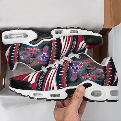 LIMITED EDITION - NEW CUSTOMIZED NFL15 HTT HOUSTON TEXANS UNISEX AIR MAX PLUS SNEAKERS