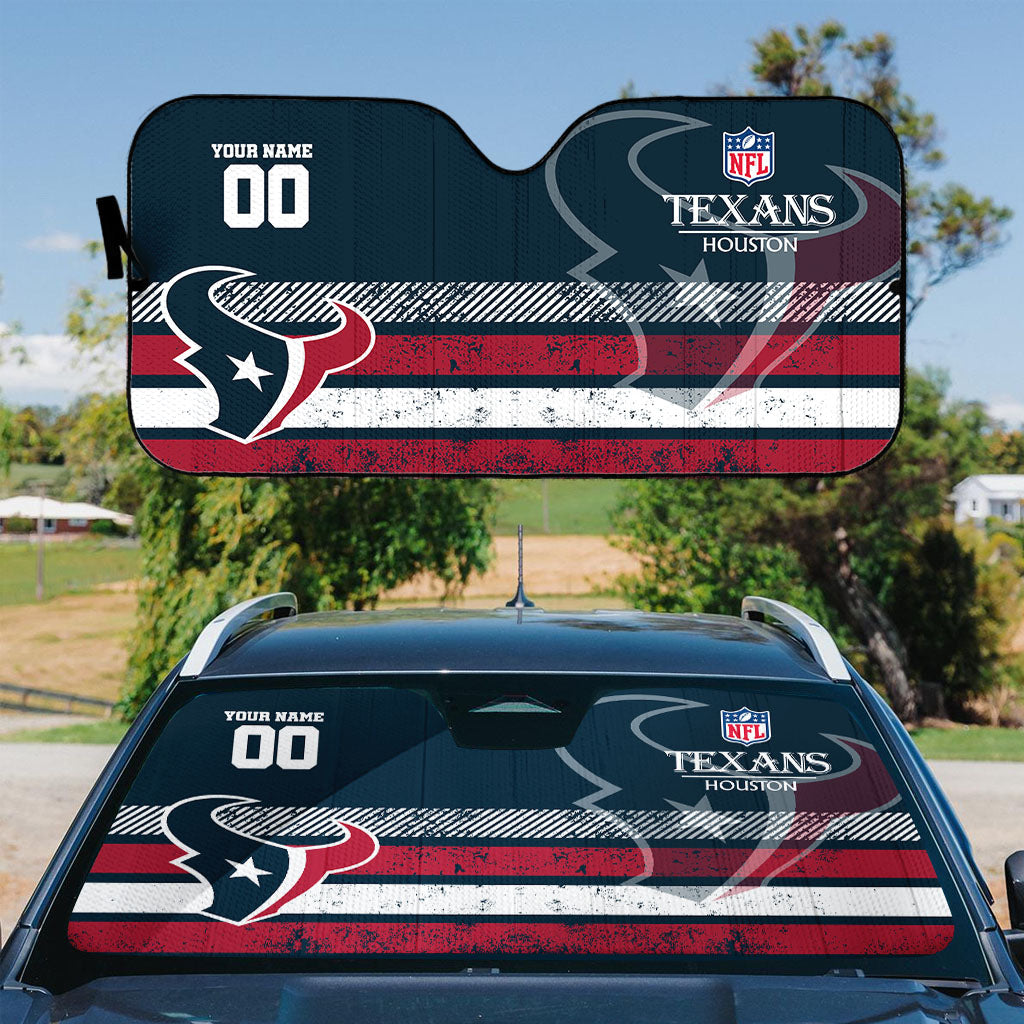LIMITED EDITION - NEW CUSTOMIZED NFL15 HTT HOUSTON TEXANS AUTO WINDSHIELD SHADE