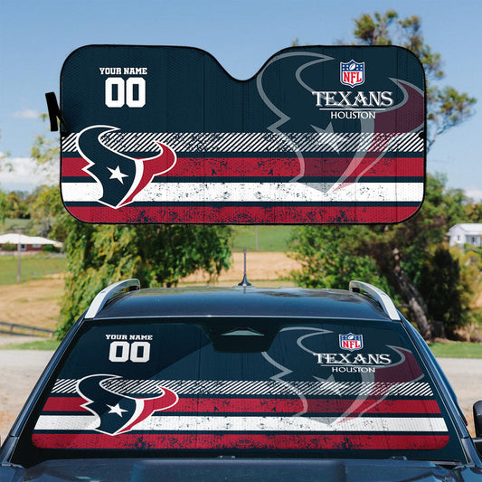 LIMITED EDITION - NEW CUSTOMIZED NFL15 HTT HOUSTON TEXANS AUTO WINDSHIELD SHADE