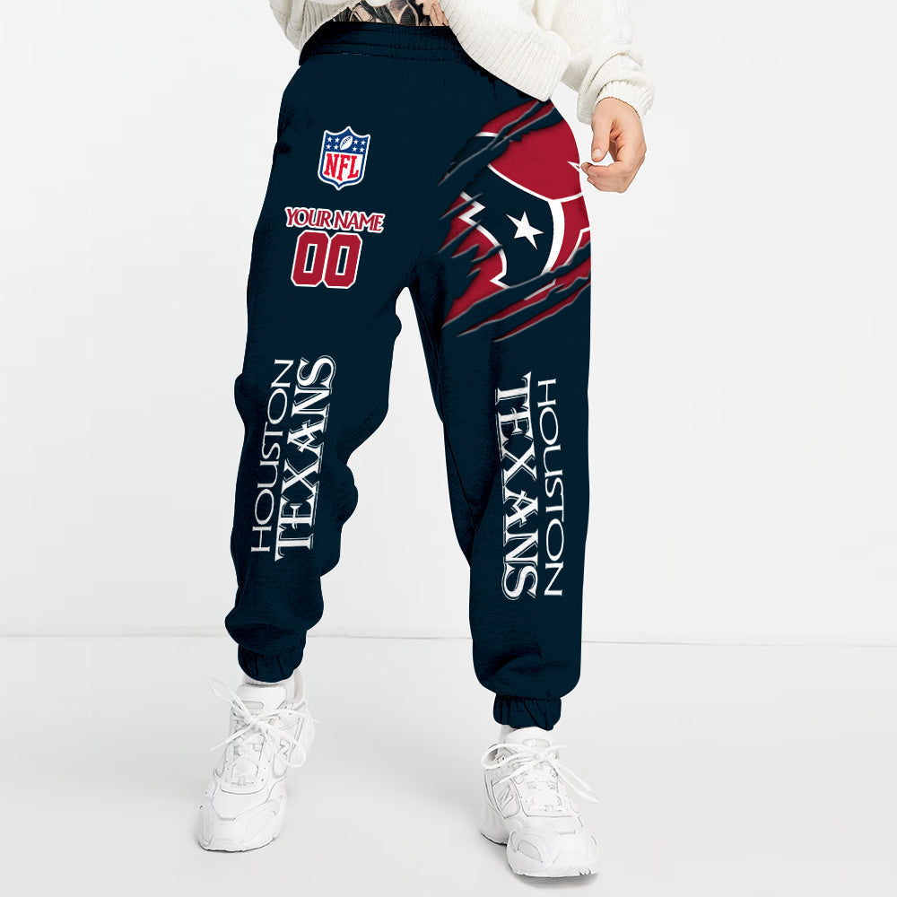 LIMITED EDITION - NEW PREMIUM NFL15 HTT HOUSTON TEXANS UNISEX LONG PANTS