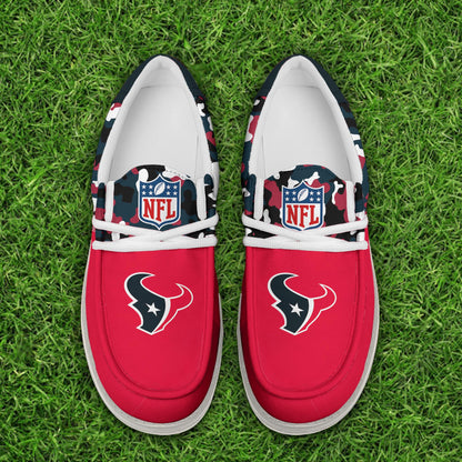LIMITED EDITION - NEW CUSTOMIZED NFL15 HTT HOUSTON TEXANS LOAFER SHOES