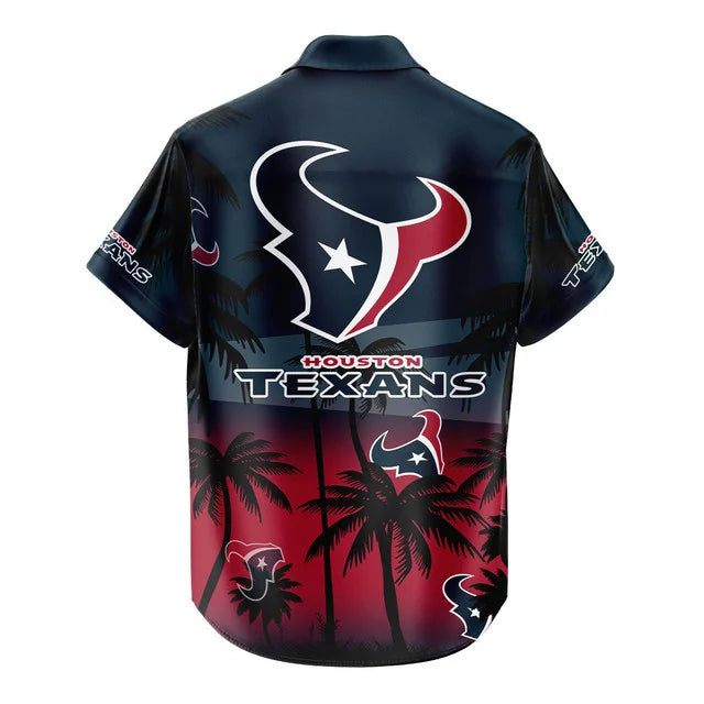 LIMITED EDITION - NEW CUSTOMIZED NFL15 HTT HOUSTON TEXANS UNISEX HAWAIIAN SHIRT & SHORTS SET