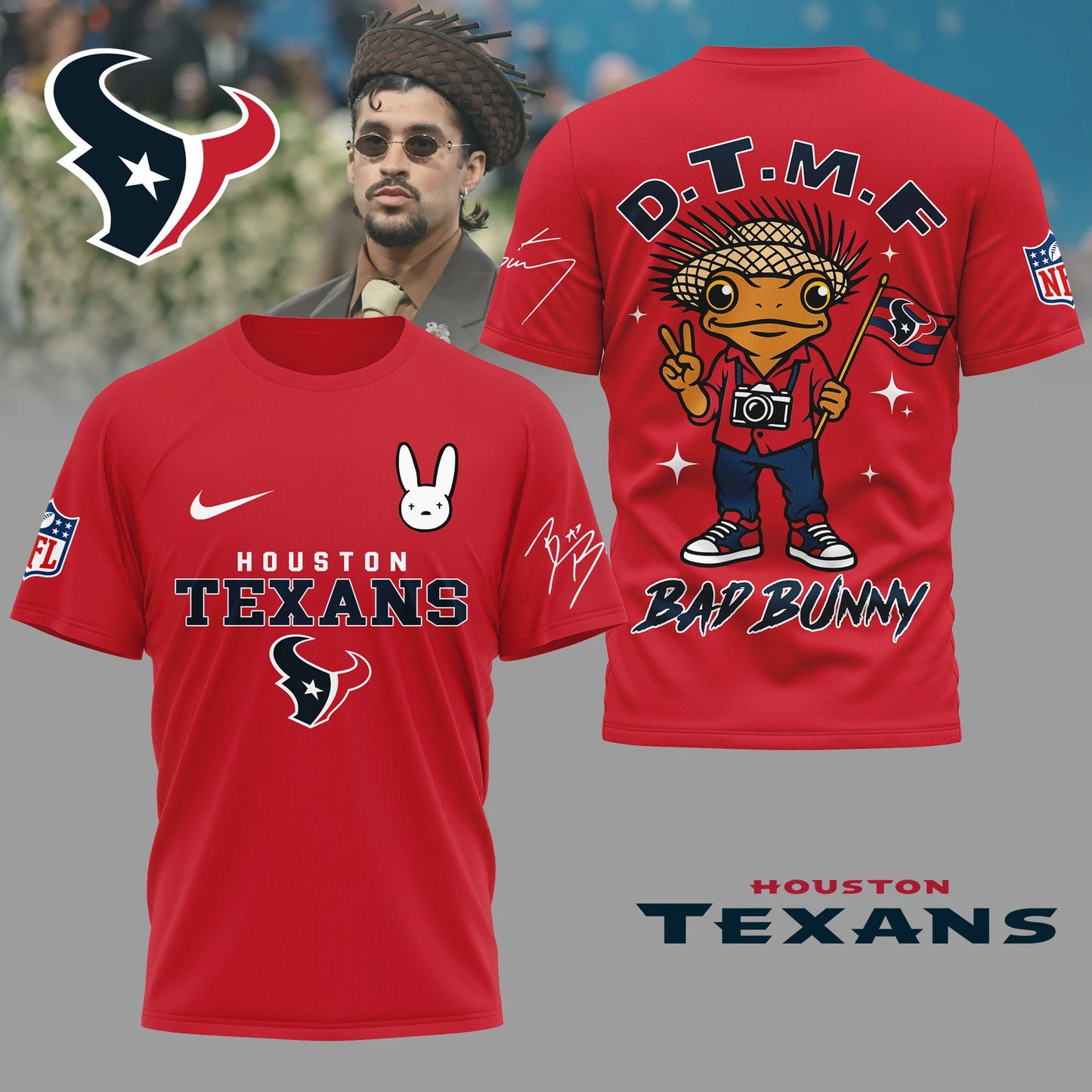 LIMITED EDITION - NEW CUSTOMIZED NFL15 HTT HOUSTON TEXANS T-SHIRT, HOODIE, ZIP HOODIE