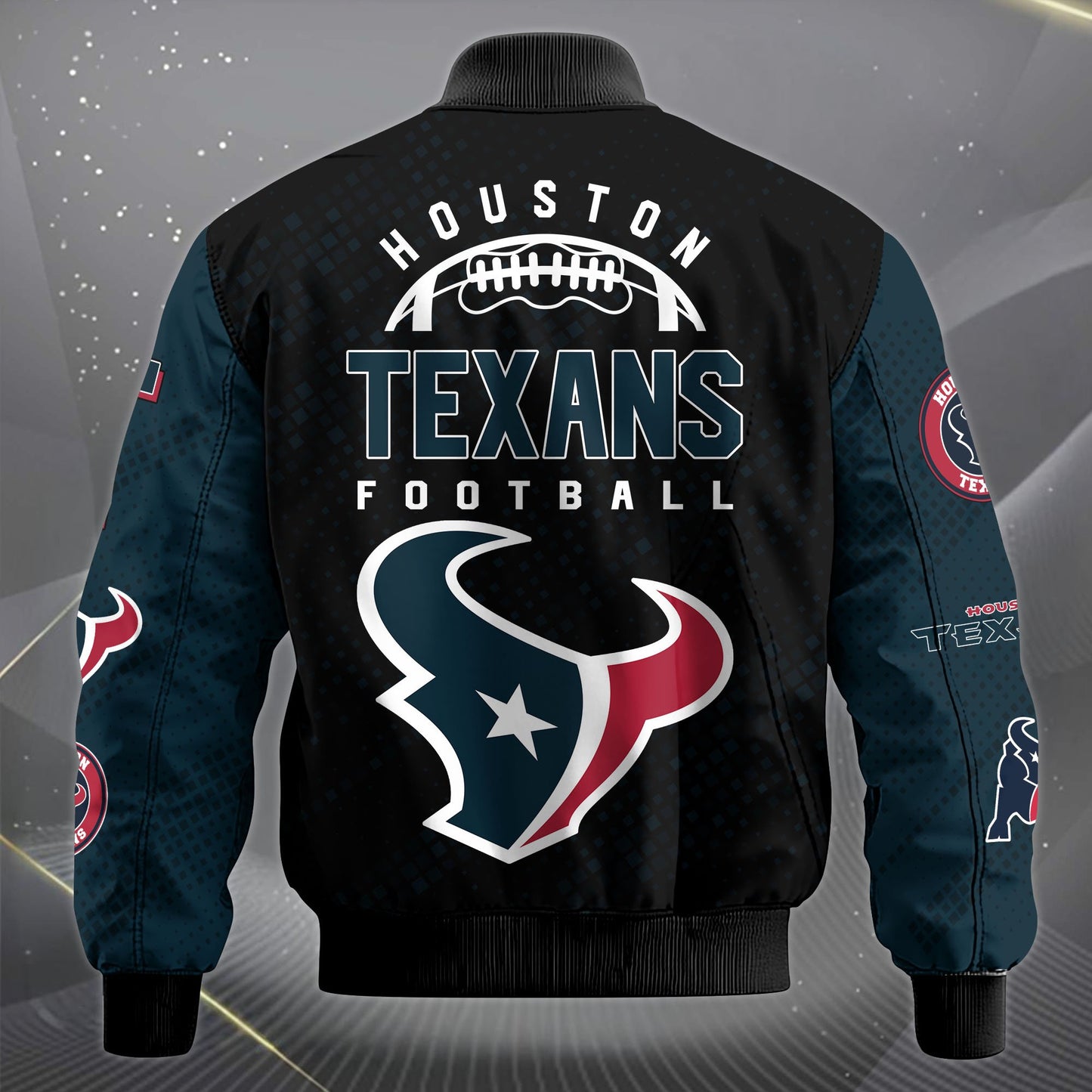 LIMITED EDITION - NEW CUSTOMIZED NFL15 HTT HOUSTON TEXANS SATIN VARSITY JACKET & LONG PANTS