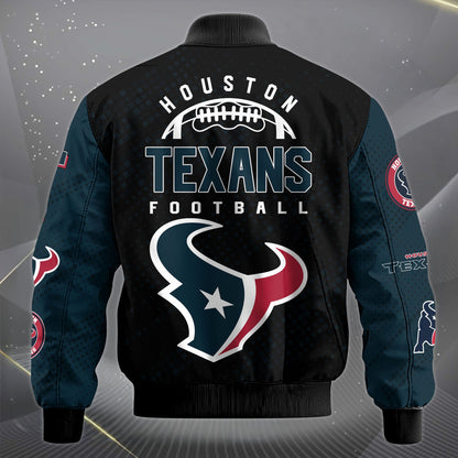LIMITED EDITION - NEW CUSTOMIZED NFL15 HTT HOUSTON TEXANS SATIN VARSITY JACKET & LONG PANTS