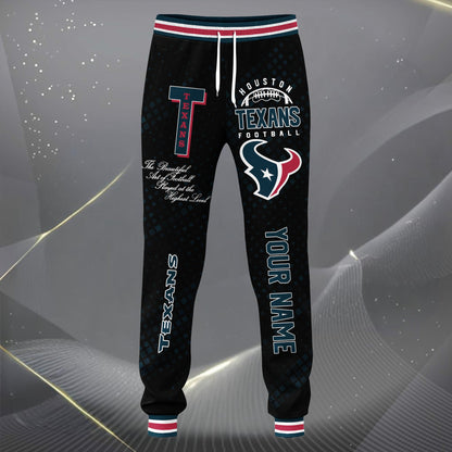 LIMITED EDITION - NEW CUSTOMIZED NFL15 HTT HOUSTON TEXANS SATIN VARSITY JACKET & LONG PANTS