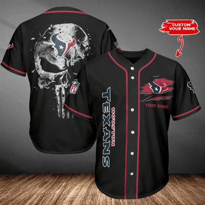 LIMITED EDITION - NEW CUSTOMIZED NFL15 HTT HOUSTON TEXANS BASEBALL JERSEY