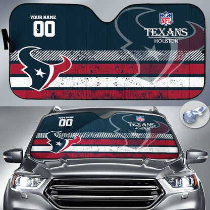 LIMITED EDITION - NEW CUSTOMIZED NFL15 HTT HOUSTON TEXANS AUTO WINDSHIELD SHADE