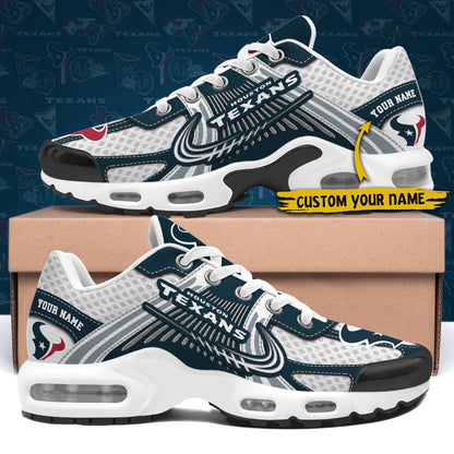 LIMITED EDITION - NEW CUSTOMIZED NFL15 HTT HOUSTON TEXANS UNISEX AIR MAX PLUS SNEAKERS