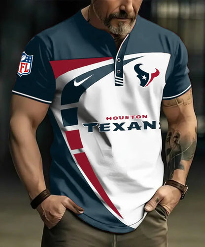 LIMITED EDITION - NEW CUSTOMIZED NFL15 HTT HOUSTON TEXANS POLO SHIRT
