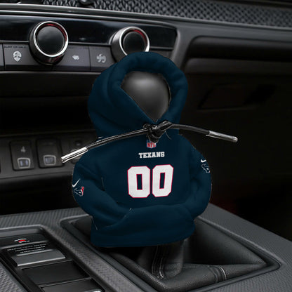 LIMITED EDITION - NEW CUSTOMIZED NFL15 HTT HOUSTON TEXANS AUTOMOTIVE HOODIE SHIFT KNOB COVER