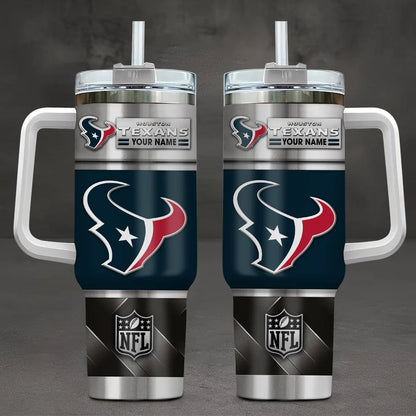 LIMITED EDITION - NEW CUSTOMIZED NFL15 HTT HOUSTON TEXANS TUMBLER CUP