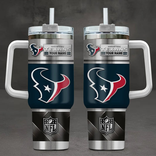 LIMITED EDITION - NEW CUSTOMIZED NFL15 HTT HOUSTON TEXANS TUMBLER CUP
