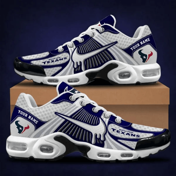 LIMITED EDITION - NEW CUSTOMIZED NFL15 HTT HOUSTON TEXANS UNISEX AIR MAX PLUS SNEAKERS