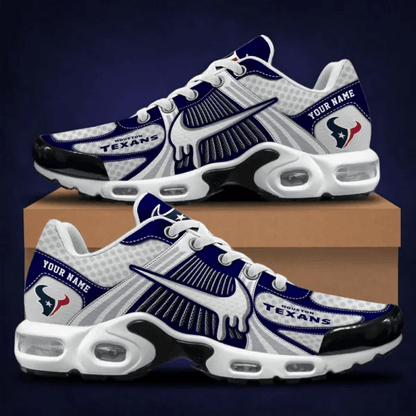 LIMITED EDITION - NEW CUSTOMIZED NFL15 HTT HOUSTON TEXANS UNISEX AIR MAX PLUS SNEAKERS