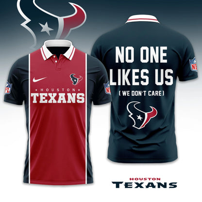 LIMITED EDITION - NEW CUSTOMIZED NFL15 HTT HOUSTON TEXANS UNISEX T-SHIRT, POLO & HOODIE