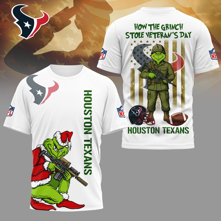 LIMITED EDITION - NEW CUSTOMIZED NFL15 HTT HOUSTON TEXANS 3D SHIRT