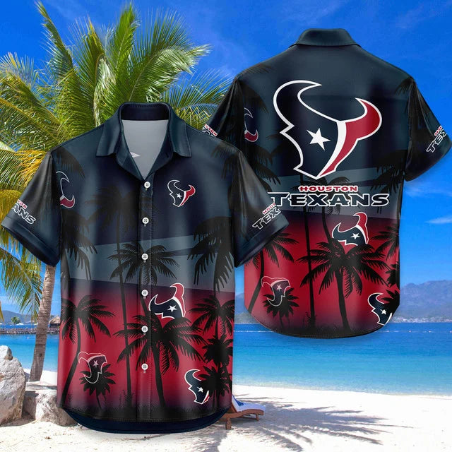 LIMITED EDITION - NEW CUSTOMIZED NFL15 HTT HOUSTON TEXANS UNISEX HAWAIIAN SHIRT & SHORTS SET
