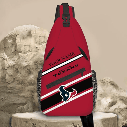 LIMITED EDITION - NEW CUSTOMIZED NFL15 HTT HOUSTON TEXANS SLING BAG