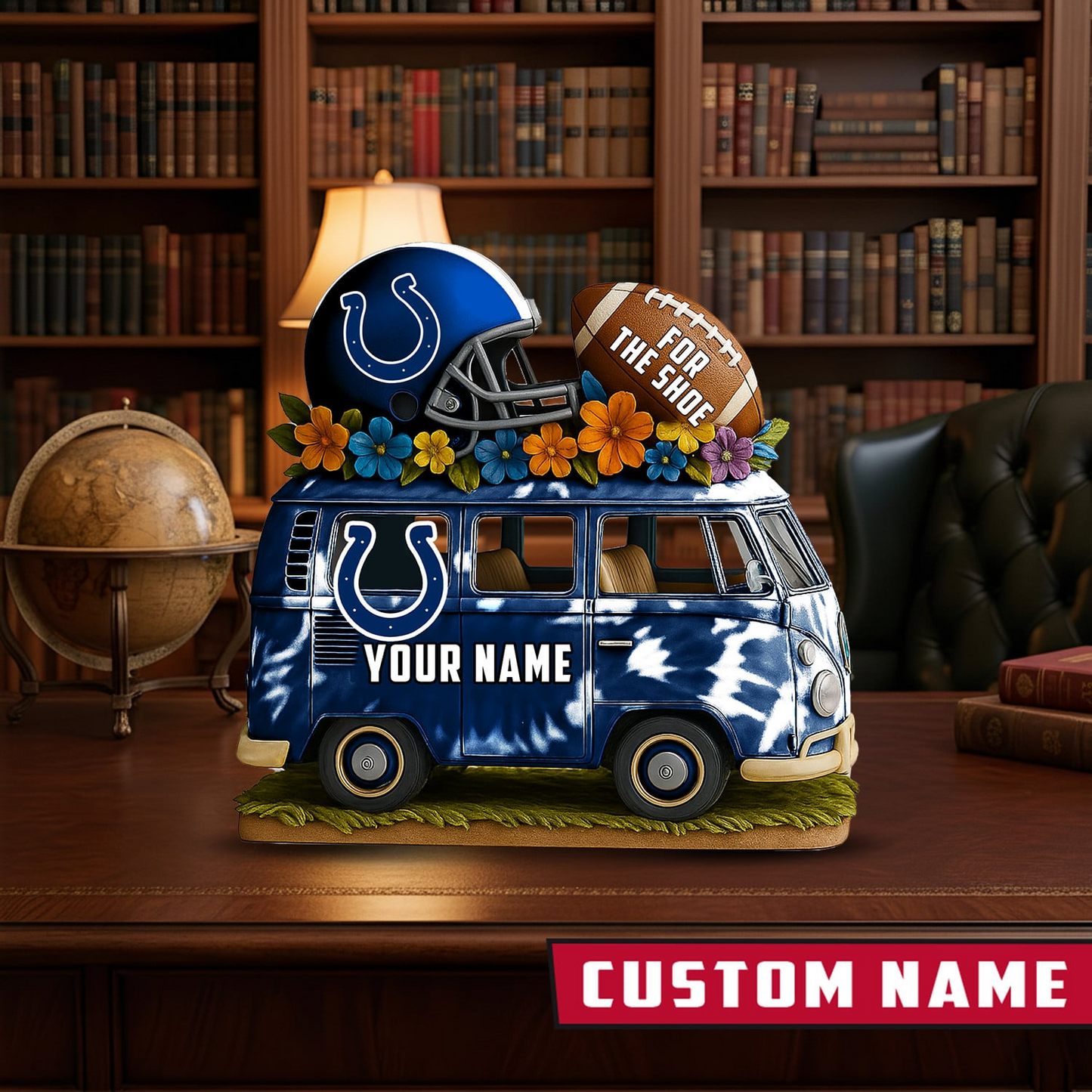 LIMITED EDITION - NEW CUSTOMIZED NFL17 IDC INDIANAPOLIS COLTS BUS ACRYLIC BLOCK