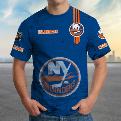 LIMITED EDITION - NEW CUSTOMIZED NHL25 NYI NEW YORK ISLANDERS T-SHIRT FOR FANS