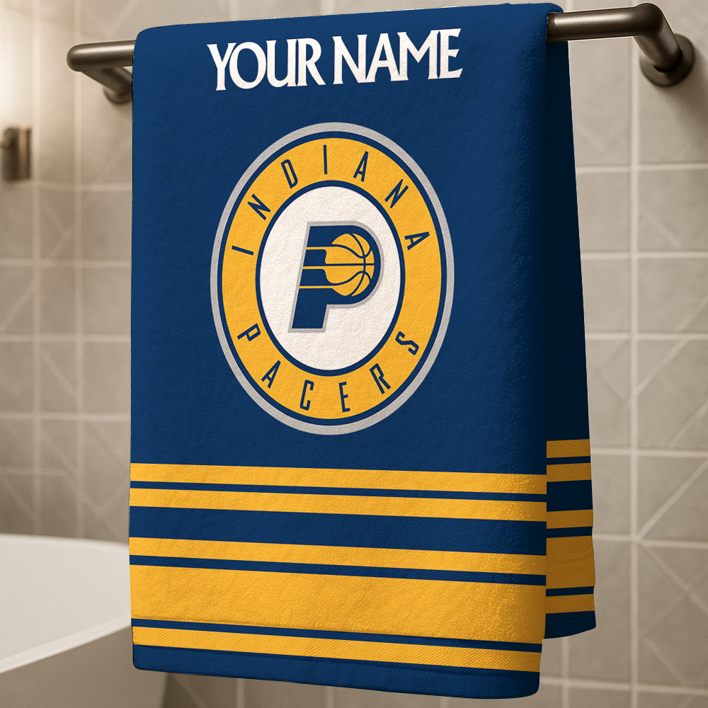 The Pacers NBA Personalized Beach & Bath Towel