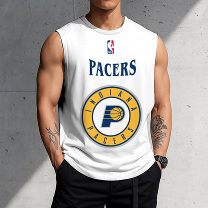 LIMITED EDITION - NEW CUSTOMIZED NBA06 IPA INDIANA PACERS TANKTOP & GYM SHIRT