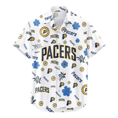 LIMITED EDITION - NEW CUSTOMIZED NBA06 IPA INDIANA PACERS UNISEX HAWAIIAN SHIRT & SHORTS SET