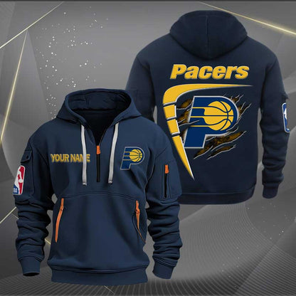 [HOT DEAL] NEW CUSTOMIZED NBA06 IP INDIANA PACERS QUARTER ZIP HOODIE