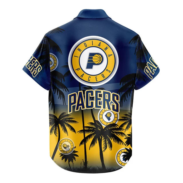 LIMITED EDITION - NEW CUSTOMIZED NBA06 IPA INDIANA PACERS UNISEX HAWAIIAN SHIRT & SHORTS SET