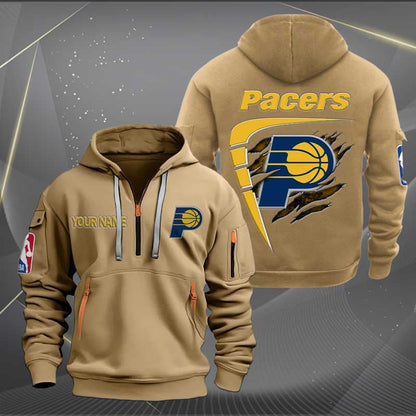 [HOT DEAL] NEW CUSTOMIZED NBA06 IP INDIANA PACERS QUARTER ZIP HOODIE
