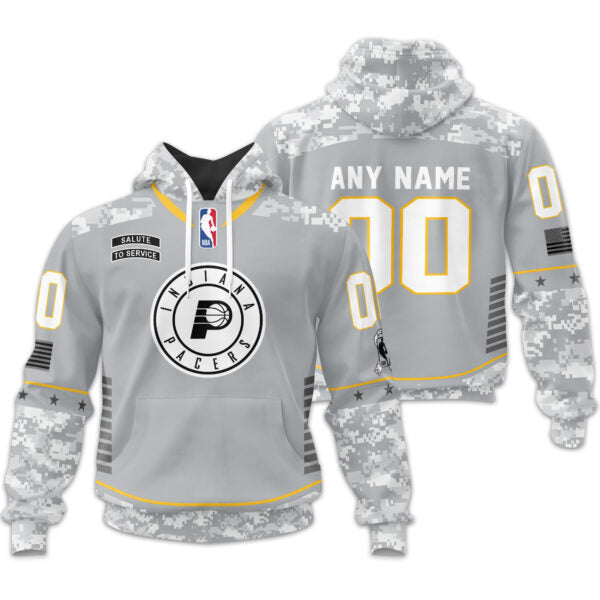 LIMITED EDITION - NEW CUSTOMIZED NBA06 IP INDIANA PACERS UNISEX T-SHIRT, POLO, HOODIE & JACKETS