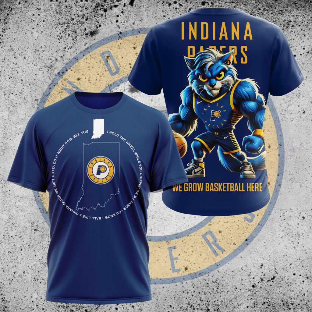 LIMITED EDITION - NEW CUSTOMIZED NBA06 IP INDIANA PACERS UNISEX T-SHIRT, POLO, HOODIE & JACKETS