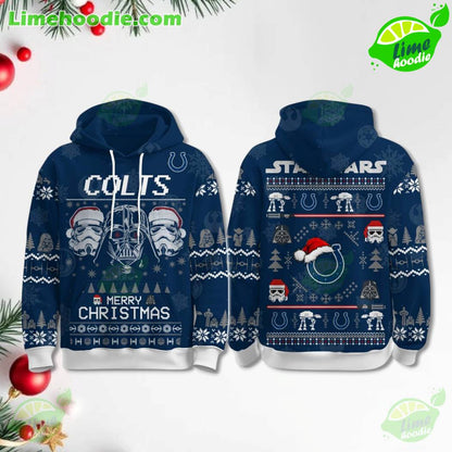 LIMITED EDITION - NEW CUSTOMIZED NFL17 IDC INDIANAPOLIS COLTS MERRY CHRISTMAS HOODIE, ZIP HOODIE, SWEATSHIRT