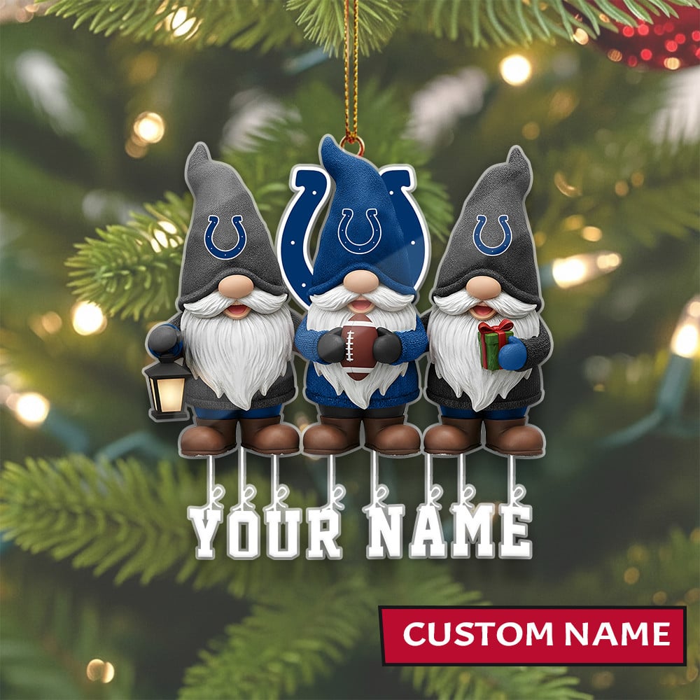 LIMITED EDITION - NEW CUSTOMIZED NFL17 IDC INDIANAPOLIS COLTS ORNAMENT
