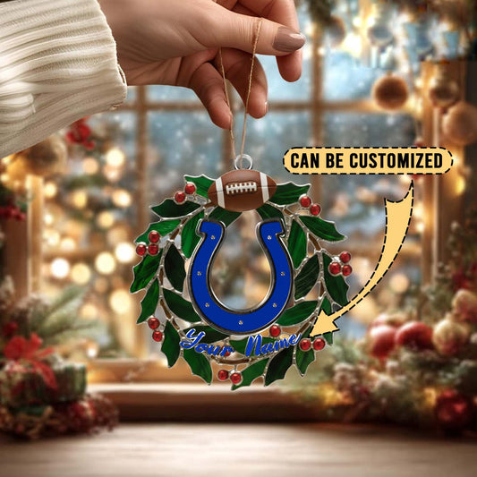 LIMITED EDITION - NEW CUSTOMIZED NFL17 IDC INDIANAPOLIS COLTS ACRYLIC ORNAMENT