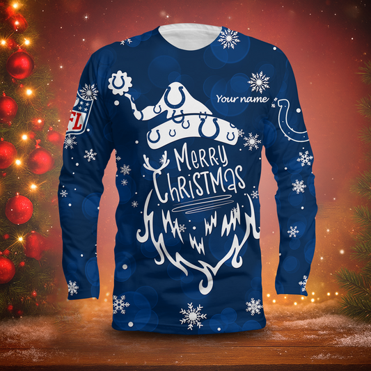 LIMITED EDITION - NEW CUSTOMIZED NFL17 IDC INDIANAPOLIS COLTS LONG SLEEVED T-SHIRT