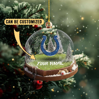 LIMITED EDITION - NEW CUSTOMIZED NFL17 IDC INDIANAPOLIS COLTS ACRYLIC ORNAMENT