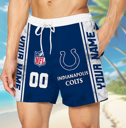 LIMITED EDITION - NEW CUSTOMIZED NFL17 IDC INDIANAPOLIS COLTS UNISEX SHORT PANTS