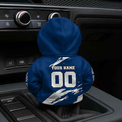 LIMITED EDITION - NEW CUSTOMIZED NFL17 IDC INDIANAPOLIS COLTS CAR HOODIE SHIFT KNOB COVER