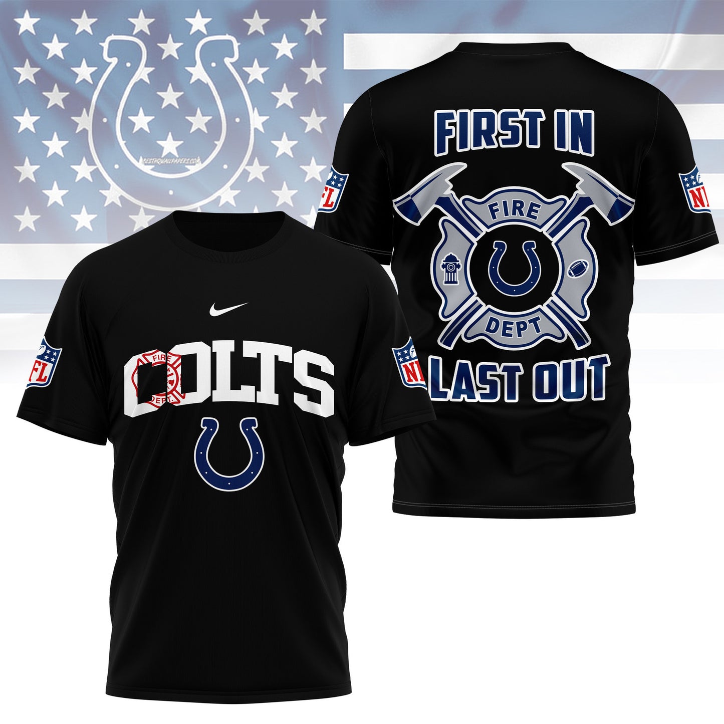 LIMITED EDITION - NEW CUSTOMIZED NFL17 IDC INDIANAPOLIS COLTS T-SHIRT | MULTIPLE COLORS AVAILABLE