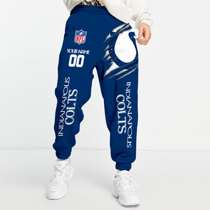 LIMITED EDITION - NEW PREMIUM NFL17 IDC INDIANAPOLIS COLTS UNISEX LONG PANTS