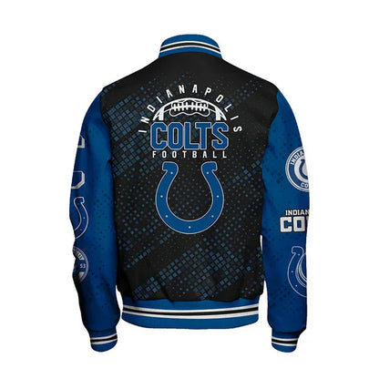 LIMITED EDITION - NEW CUSTOMIZED NFL17 IDC INDIANAPOLIS COLTS SATIN VARSITY JACKET & BASEBALL JACKET