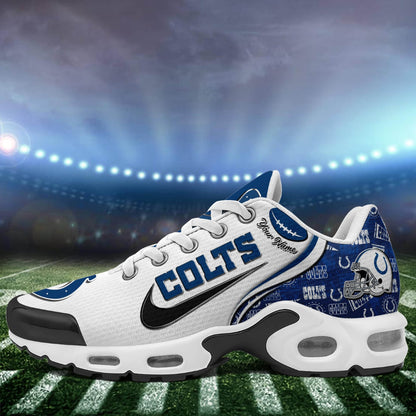 LIMITED EDITION - NEW CUSTOMIZED NFL17 IDC INDIANAPOLIS COLTS UNISEX AIR MAX PLUS SNEAKERS