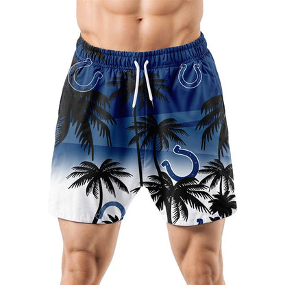 LIMITED EDITION - NEW CUSTOMIZED NFL17 IDC INDIANAPOLIS COLTS UNISEX HAWAIIAN SHIRT & SHORTS SET